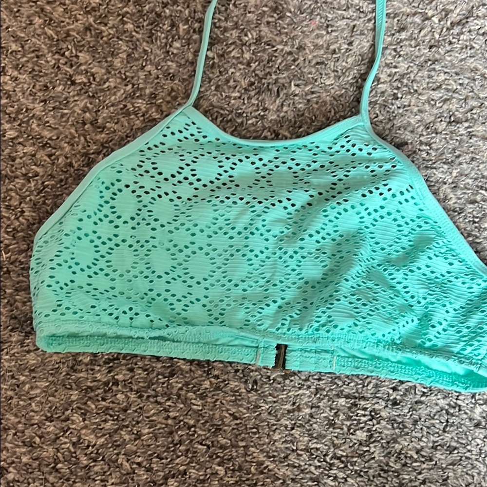 Mint Green Lace Swimsuit Top